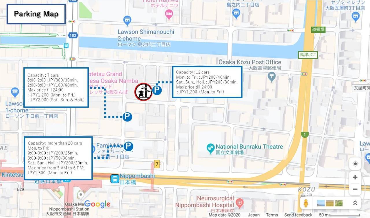 Konjaku-So Dotonbori Penthouse Stay Osaka Eksteriør billede